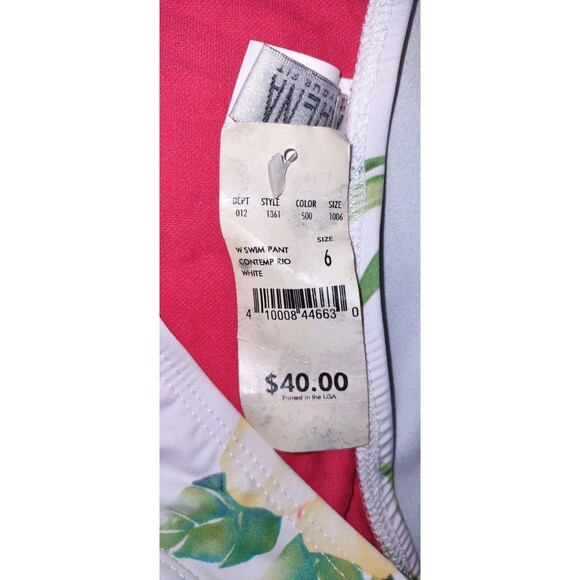 5/$25 NWT Sz 6 Women's Athena Tropical Swim Pant Bikini Bottom Floral - Picture 3 of 4